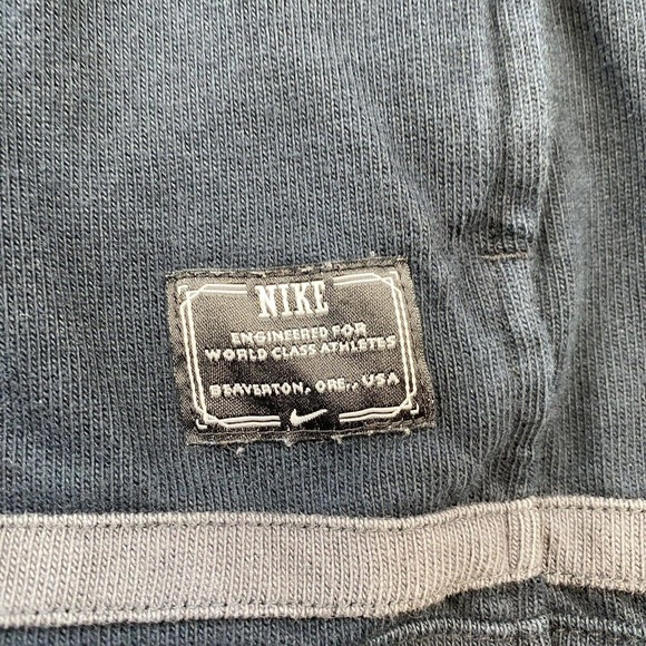 Nike Engineered for World Class Athletes Dark Blue Henley Hoodie Size Medium - Picture 2 of 9